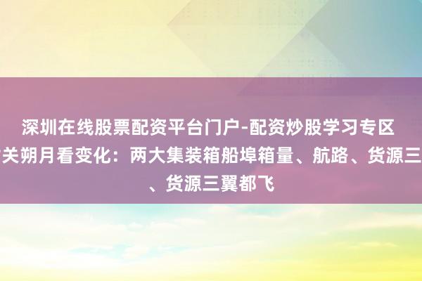 深圳在线股票配资平台门户-配资炒股学习专区 海南封关朔月看变化：两大集装箱船埠箱量、航路、货源三翼都飞