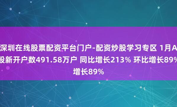 深圳在线股票配资平台门户-配资炒股学习专区 1月A股新开户数491.58万户 同比增长213% 环比增长89%