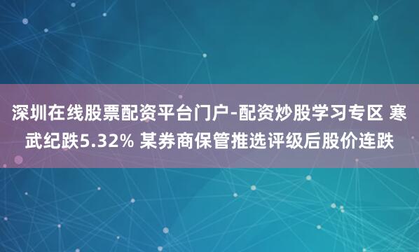 深圳在线股票配资平台门户-配资炒股学习专区 寒武纪跌5.32% 某券商保管推选评级后股价连跌