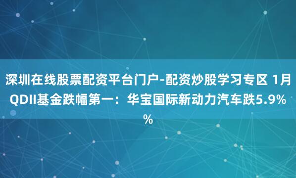 深圳在线股票配资平台门户-配资炒股学习专区 1月QDII基金跌幅第一：华宝国际新动力汽车跌5.9%