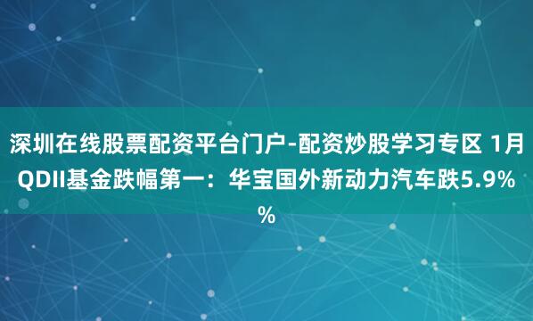 深圳在线股票配资平台门户-配资炒股学习专区 1月QDII基金跌幅第一：华宝国外新动力汽车跌5.9%